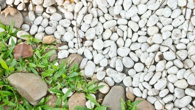 piedras blancas jardin 